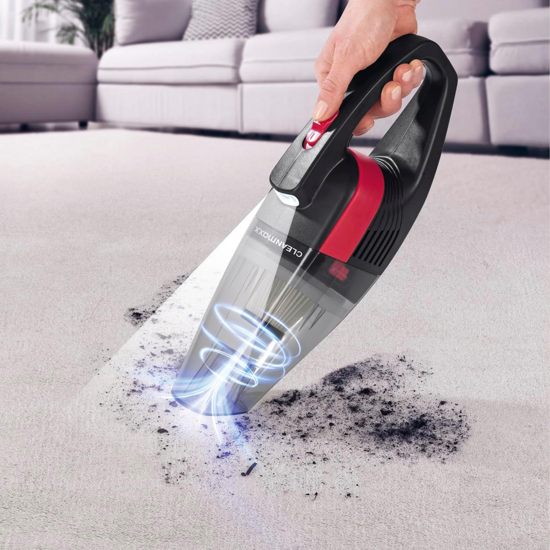 CLEANmaxx Akku-Handstaubsauger | Kabelloser Staubsauger für den Innenraum | Ideal für die Auto-Reini