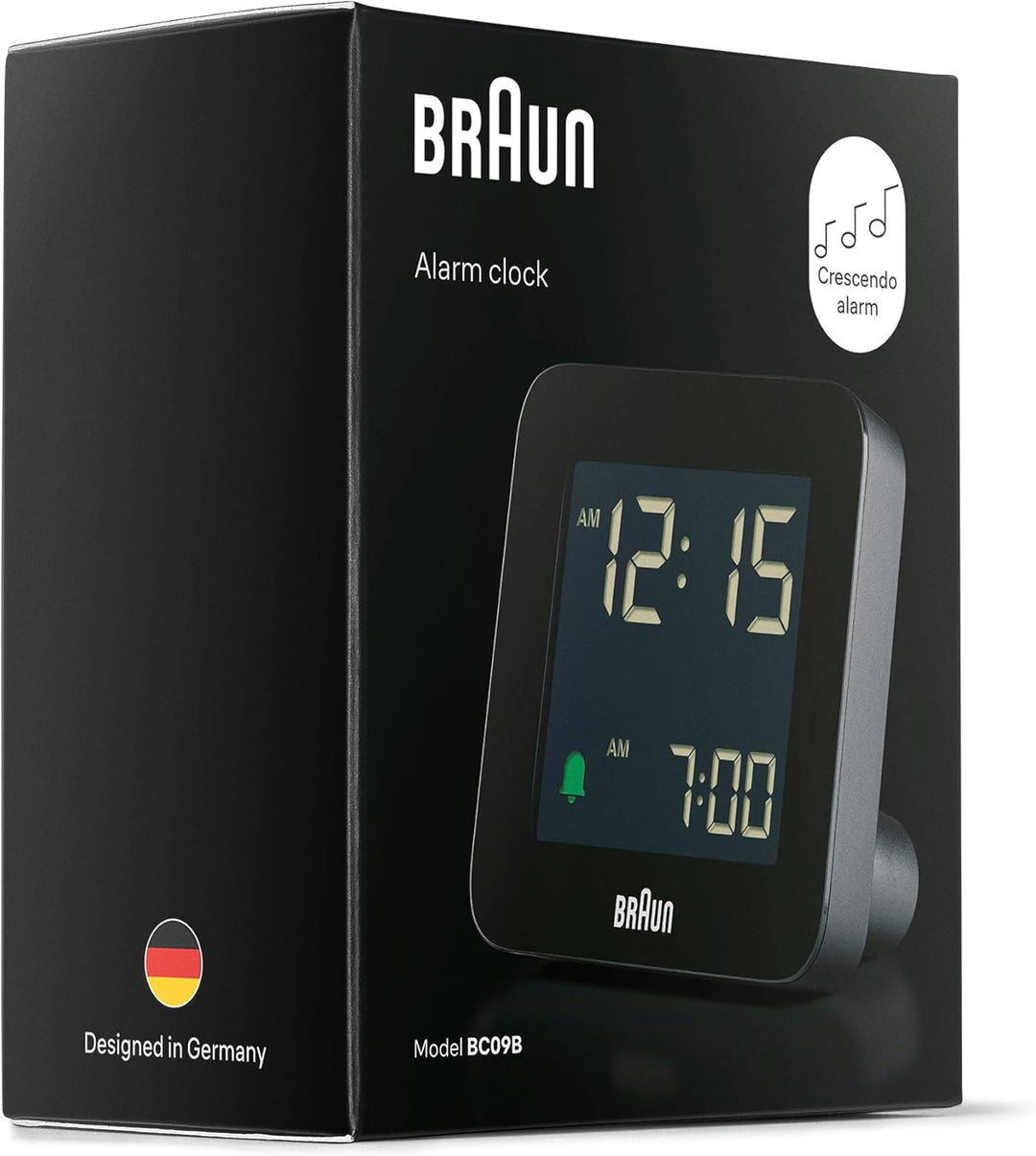 Braun Digitaler Wecker Schlummerfunktion, Negatives LC-Display, Schnelleinstellfunktion, Crescendo-A