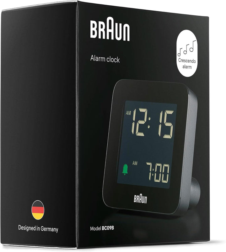 Braun Digitaler Wecker Schlummerfunktion, Negatives LC-Display, Schnelleinstellfunktion, Crescendo-A