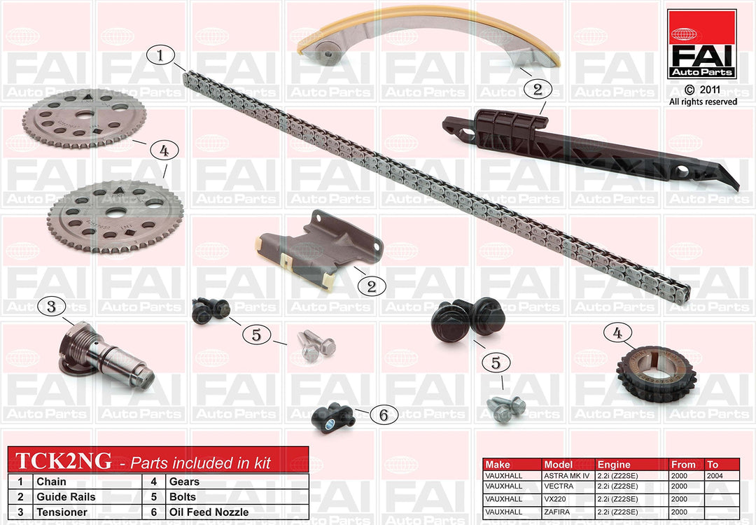 TCK2NG FAI TIMING CHAIN KIT NO GASKET OE QUALITY
