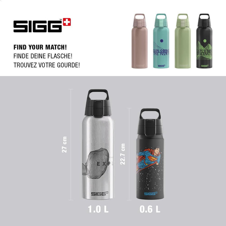 Sigg - Alu Trinkflasche - WMB ONE - Made in Switzerland - ClimatePartner Zertifiziert - Kohlensäure