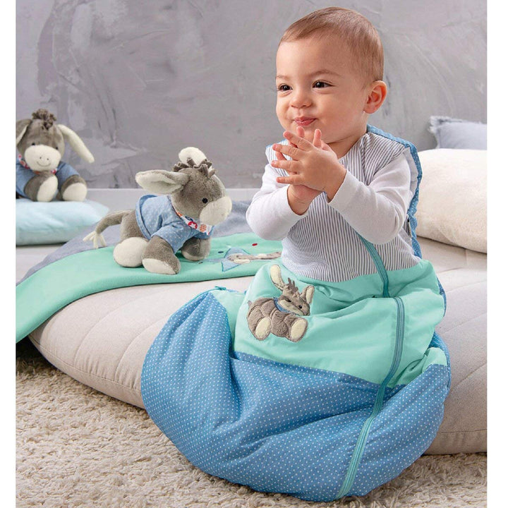 Sterntaler Funktionsschlafsack für Kleinkinder, Esel Emmi, Ganzjährig, Wärmeregulierung, Reissversch