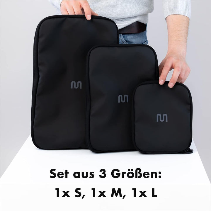 onemate – Packing Cubes mit Kompressionsfunktion – Packwürfel für Rucksack und Koffer – Packtaschen