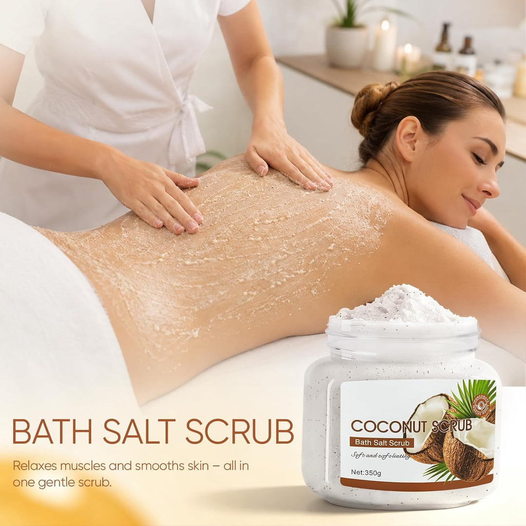 Körperpeeling Körperpflege Set, Body Scrub + Körperbutter + Gesichtsmaske + Augenpads – Komplettes B