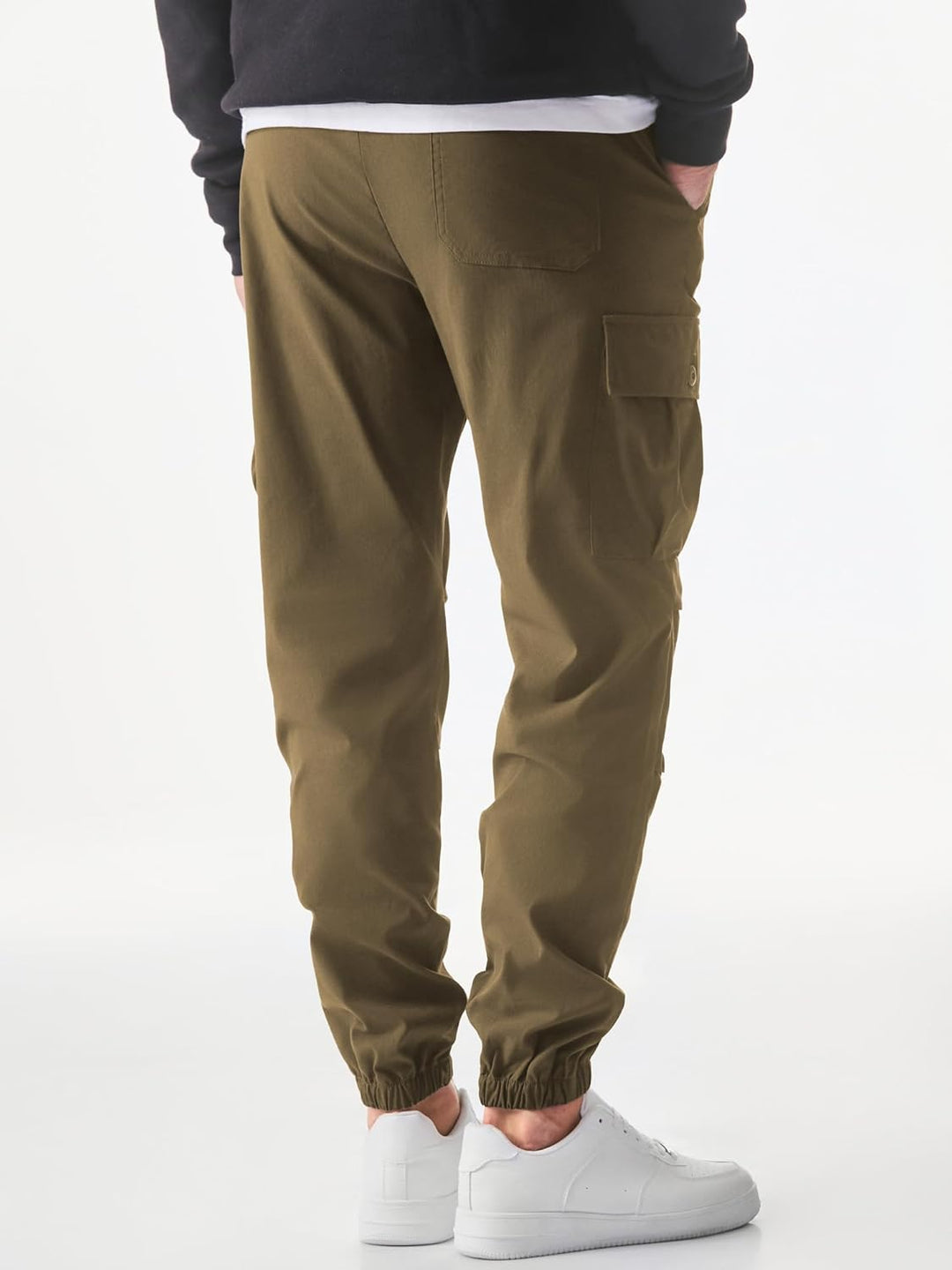 JMIERR Cargohose Herren Lang Jogger Sporthose Elastischer Taille mit Kordelzug Sweatpants Herren mit