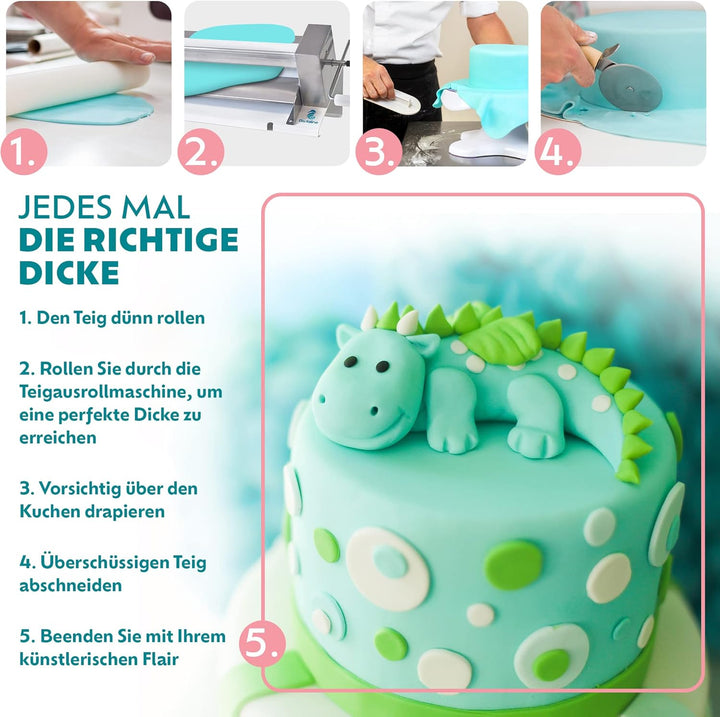 Pastaline Sfogliafacile XL Teigausrollmaschine - # 1 Italienische Bäcker Pasta-Teigrollmaschine scha