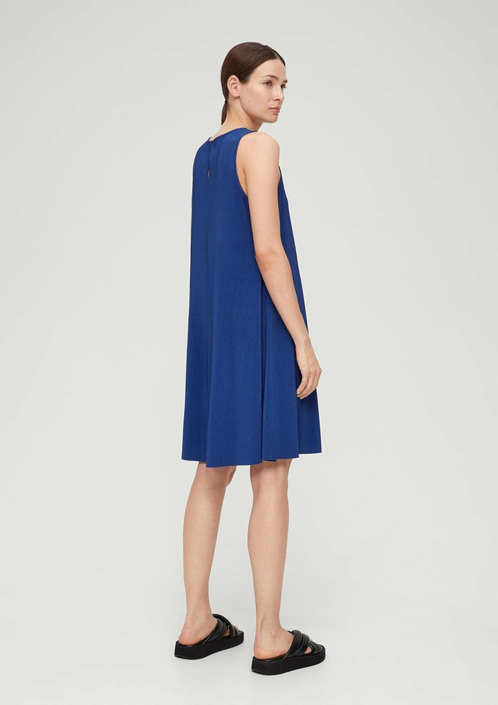 s.Oliver Damen Kleid Midi 48 Blau 5602, 48 Blau 5602