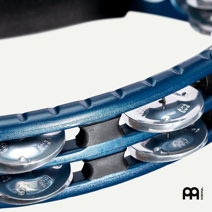 Meinl Percussion TMT1A-B Tambourine (ABS-Plastik) mit Aluminiumschellen (2-reihig) - Handmodell, bla