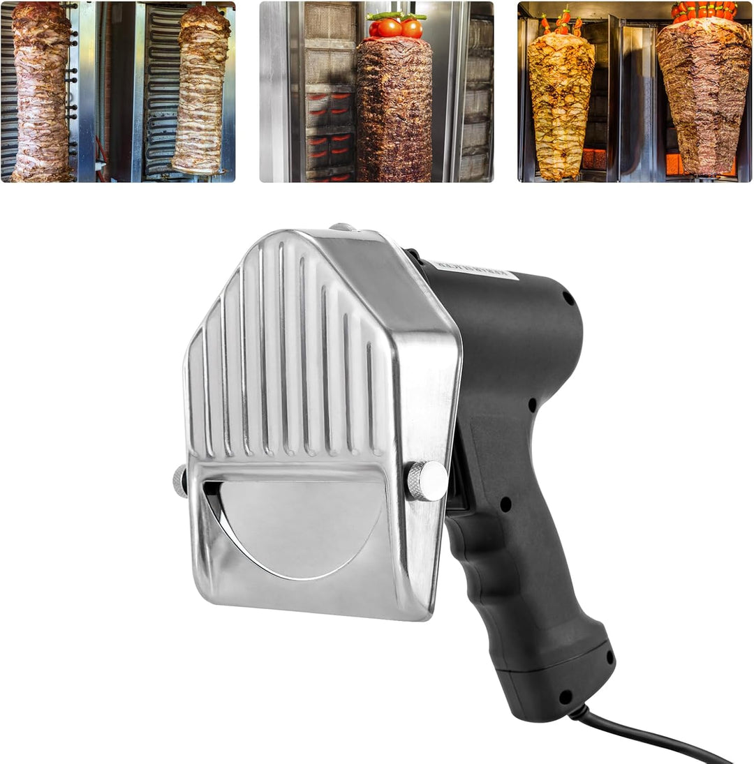 Elektrisches Dönermesser, Schawarma Messer Edelstahl Kebab Cutter für Restaurants und Zuhause, Schni