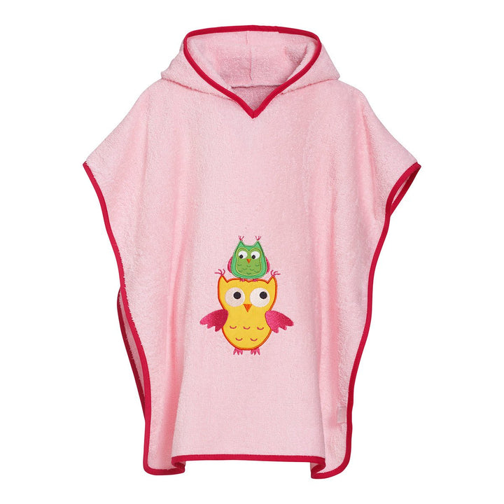 Playshoes Unisex Kinder Frottee-Poncho Bademantel Handtuch S (bis ca. 4 Jahre) Eule, S (bis ca. 4 Ja