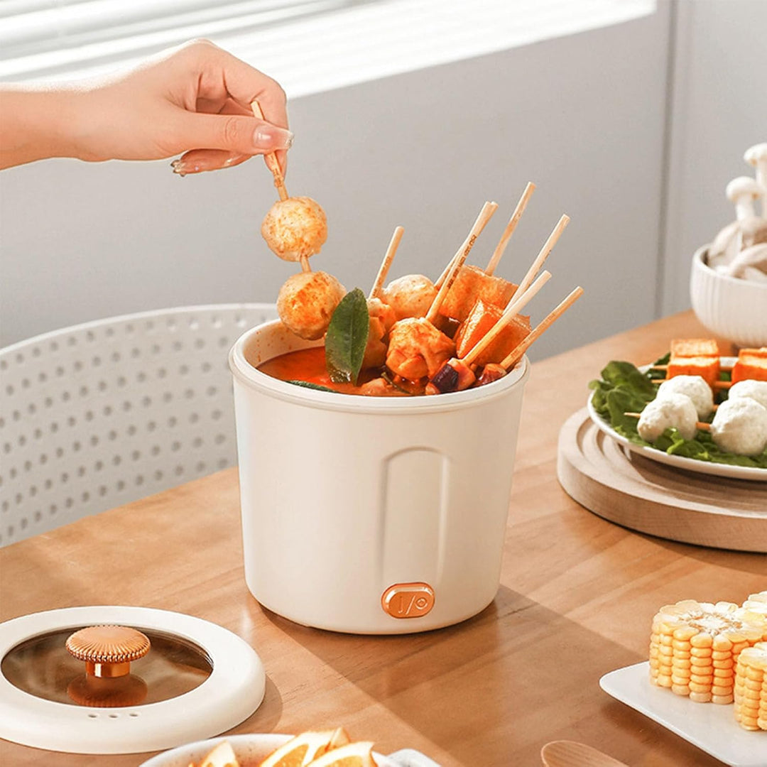 Kompakter und Vielseitiger Elektrischer Mini-Hot Pot, Ideal für Schlafsäle, Reisen und Multifunktion