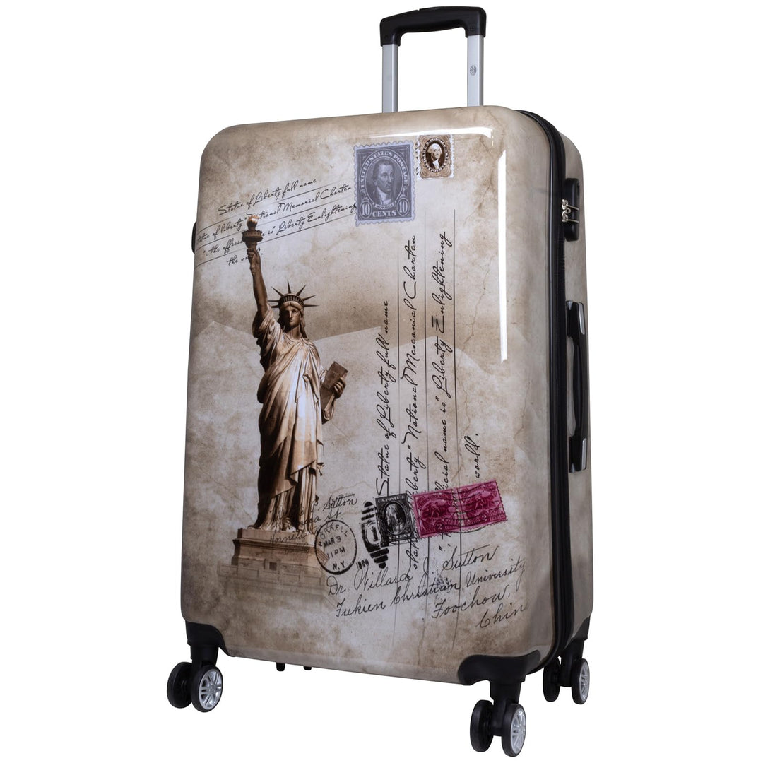 grosser Reisekoffer Hartschale 77 cm - Freiheitsstatue New York