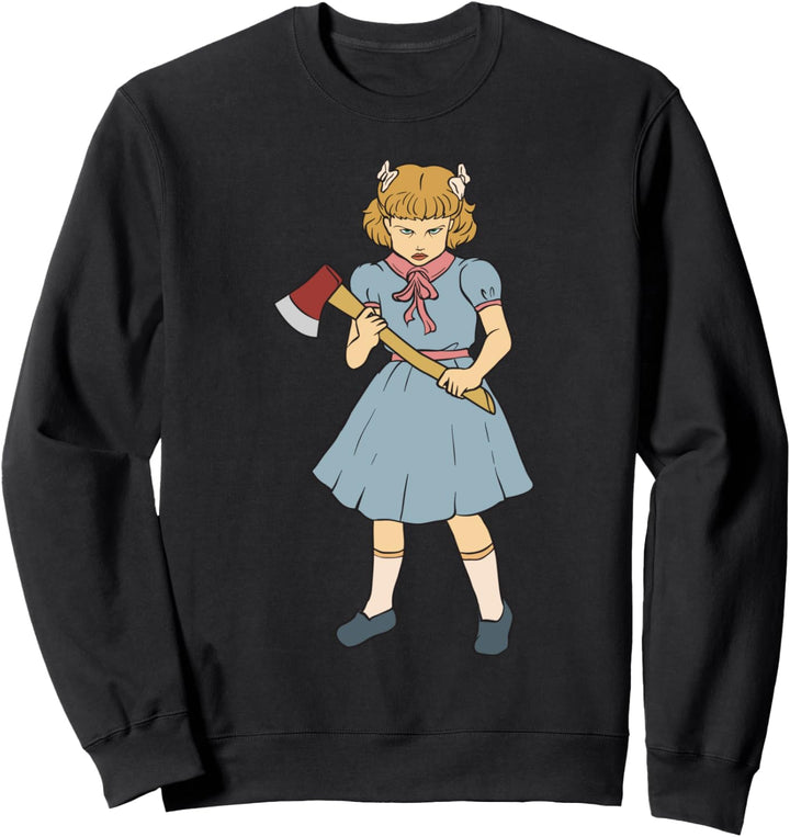 Axe Girl - Axes Gothic Punk Goth Horror Fan - Ax - Forester Sweatshirt