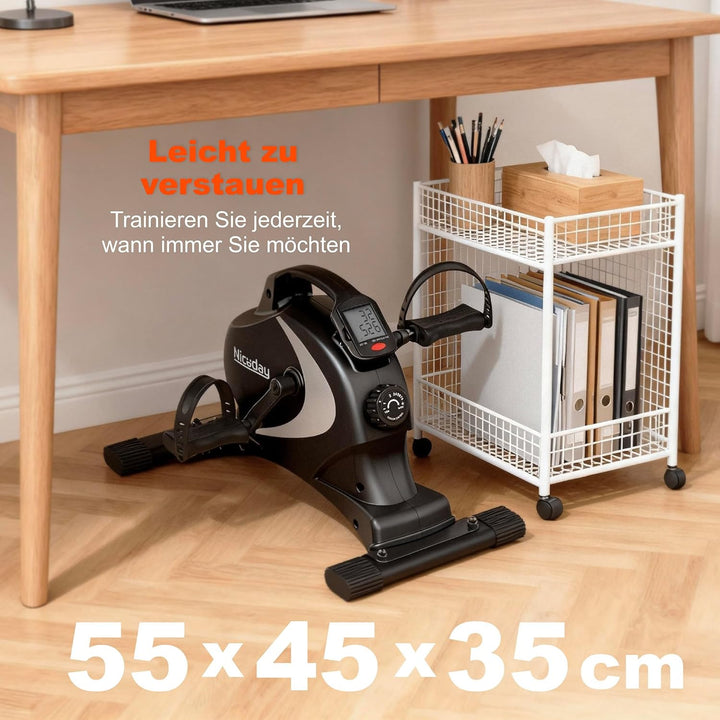 Niceday Pedaltrainer, Arm und Beintrainer Senioren, Beintrainer für Zuhause, Mini Heimtrainer, Homet