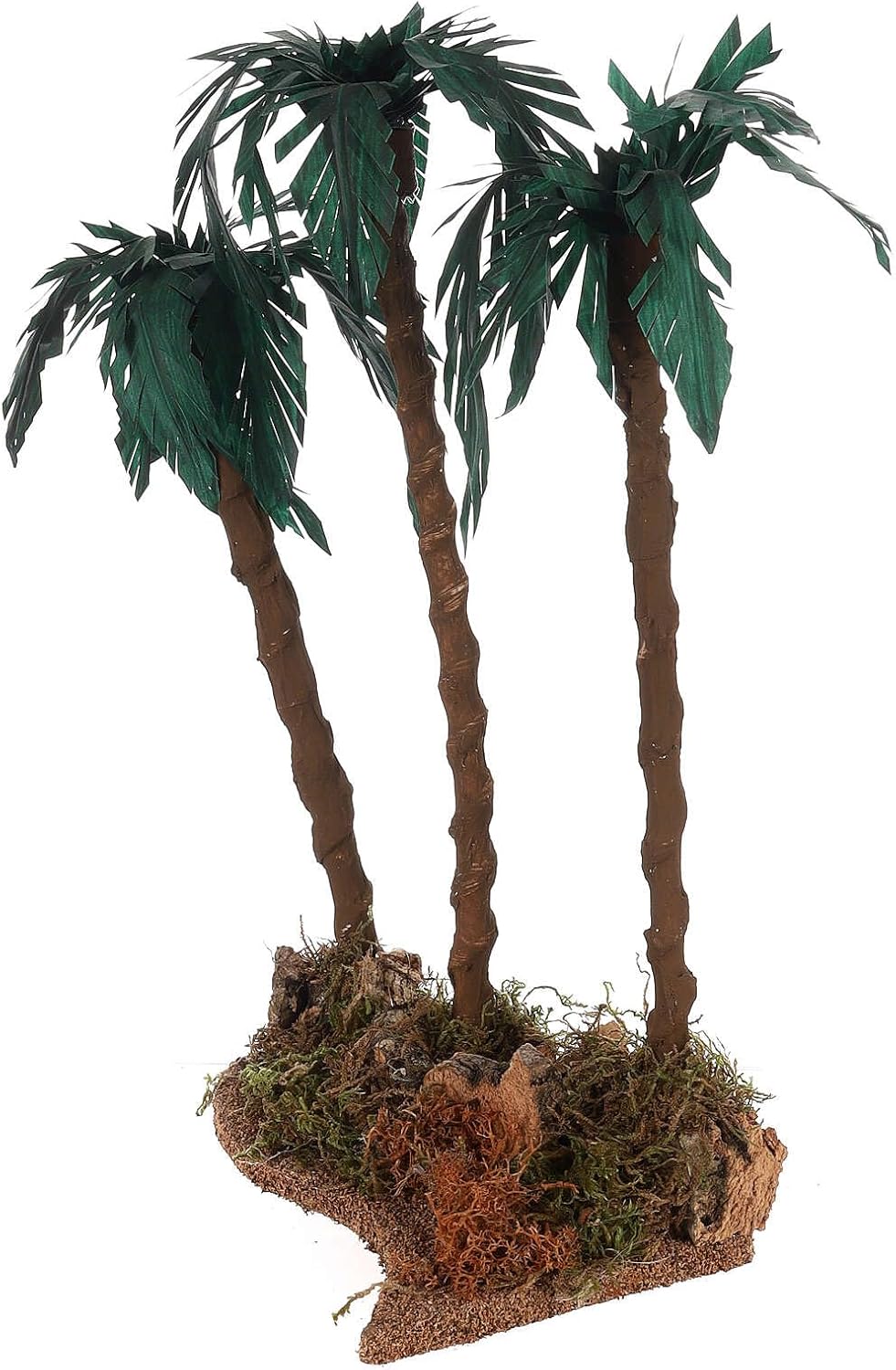 Dreifach-Palme 35x20x15 cm Krippe, 12-15 cm