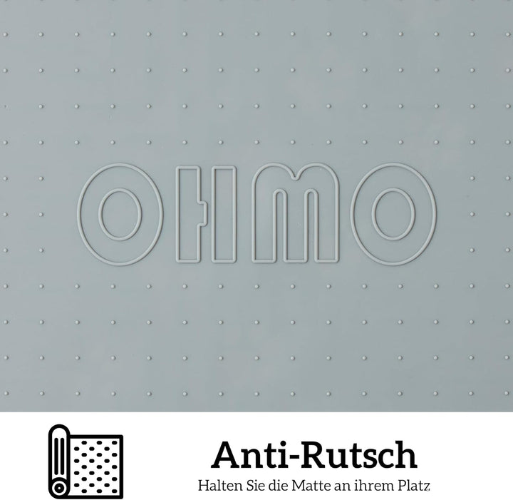 OHMO Katzenklo matte aus Premium-Silikon 60 * 40 CM,2 pack, wasserdicht und BPA-frei Katzentoiletten