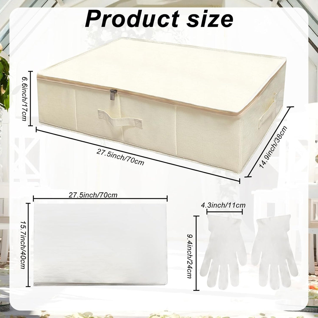 Hochzeitskleid Aufbewahrungsbox Hochzeitskleid Konservierungsbox Staubdichtes Hochzeit Keedsake Box