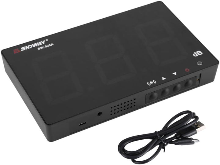 Lazmin 30~130 dB Schallpegelmesser, digitaler Dezibelmesser mit 9,6-Zoll-LCD-Display, Genauigkeit 1,