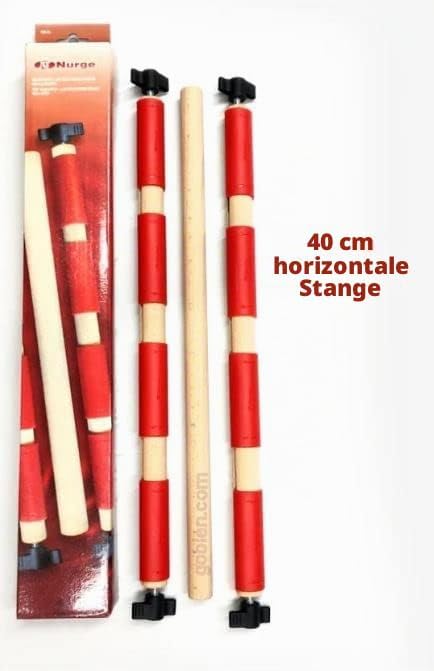 Nurge Verstellbarer Sticktischständer, Kreuzstichrahmen, Stickrahmenhalter, Handpoliertes Naturholz