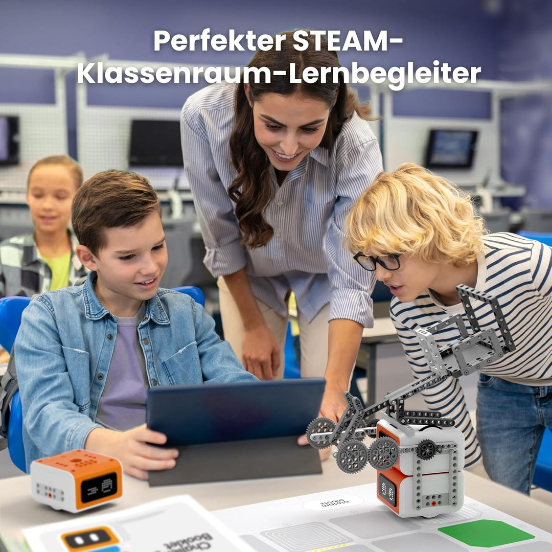 VinciBot Klassenzimmer-Set für Kinder (8-12 Jahre), enthält 6 VinciBot-Coding-Roboter & reichhaltige