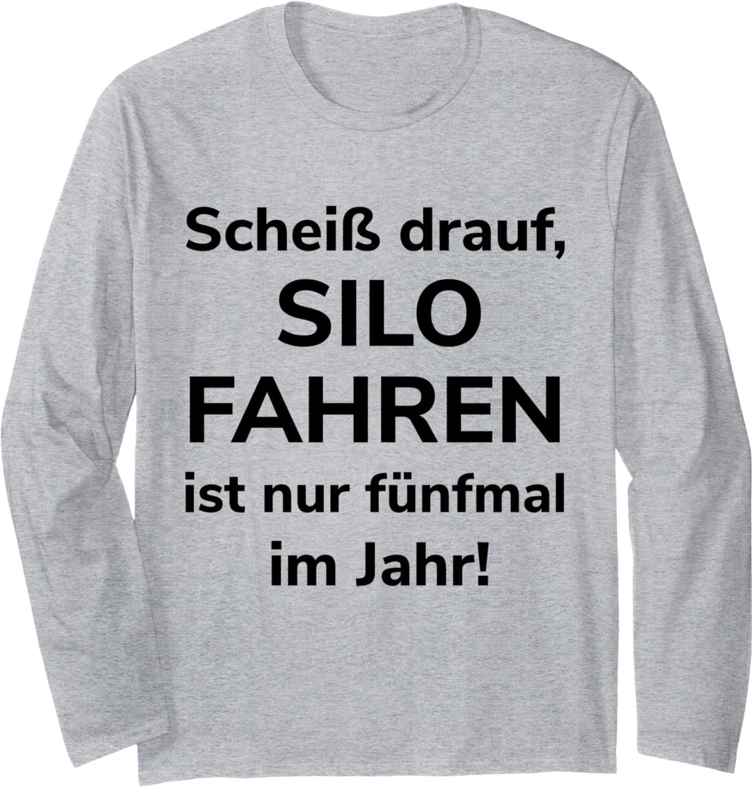 Gras Mais häckseln Landwirt Bauer Lohner Landwirtschaft Langarmshirt