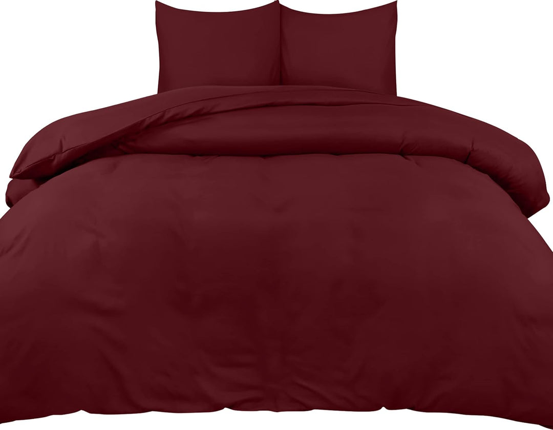 Utopia Bedding Bettwäsche 220x240 Set - Mikrofaser Bettbezug 240x220 cm + 2 Kissenbezüge 65x65 cm -