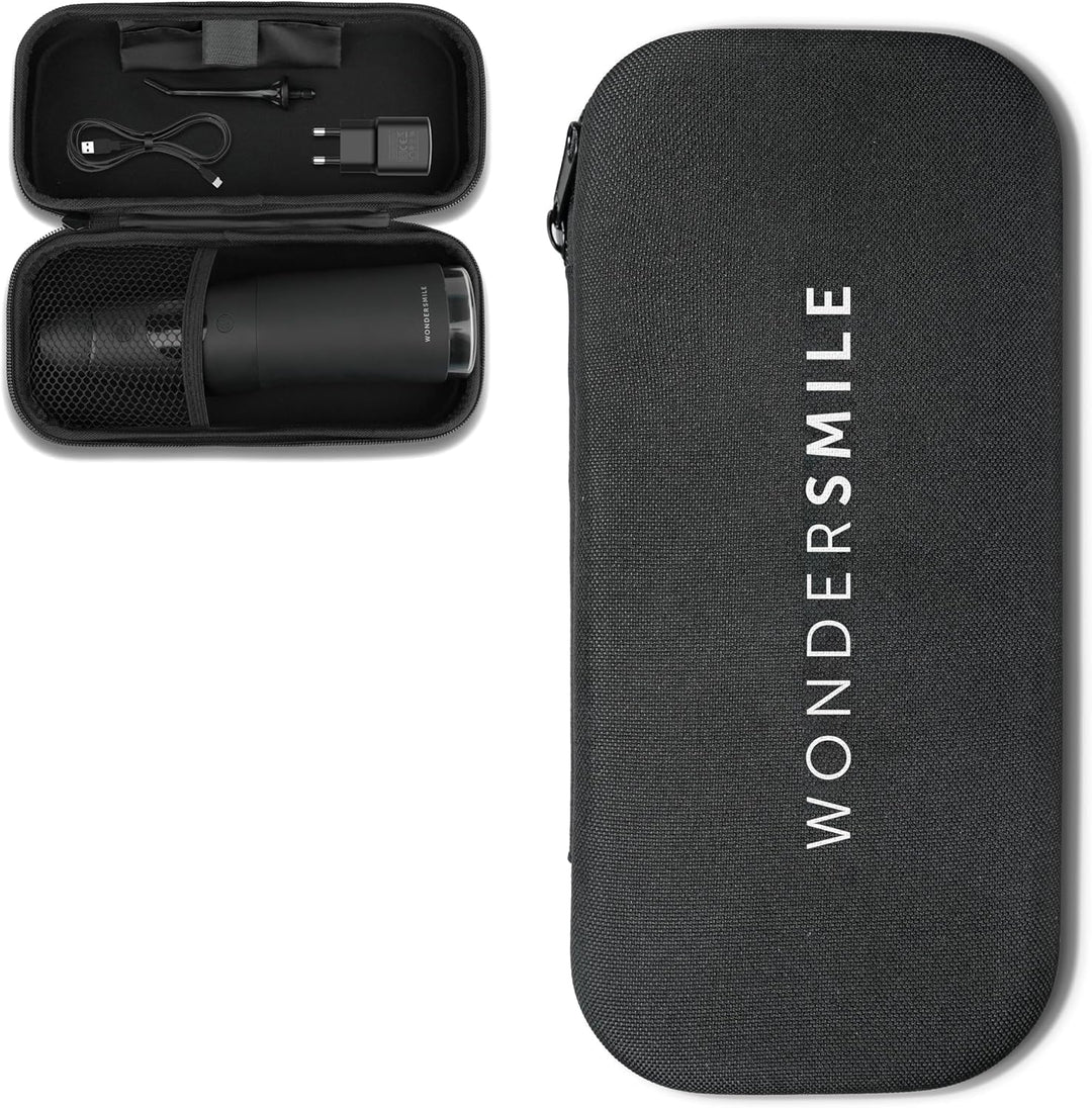 WonderSmile® Premium Reiseetui für Munddusche – Der ultimative Schutz für unterwegs Ultimate Black,