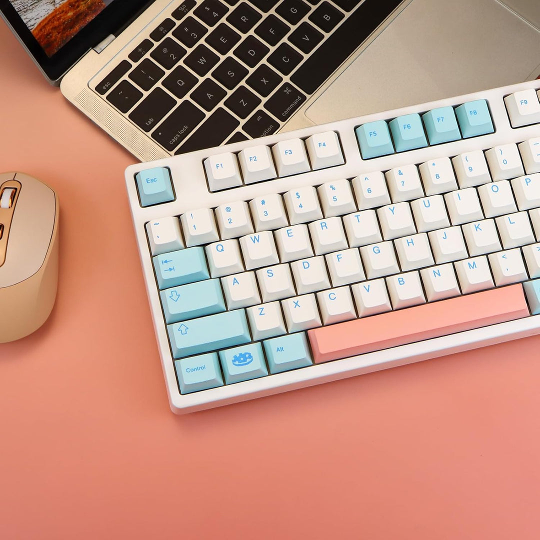 MOLGRIA Noel GMK Keycaps, PBT Cherry Profile Dye Sublimation Keycaps with UK, DE, IT, FR, ES Supplem