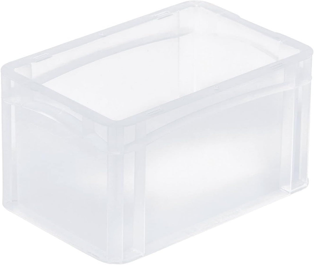 PROREGAL SuperSparSet 10x Transparenter Eurobehälter BasicLine mit geschlossenem Griff | HxBxT 17x20