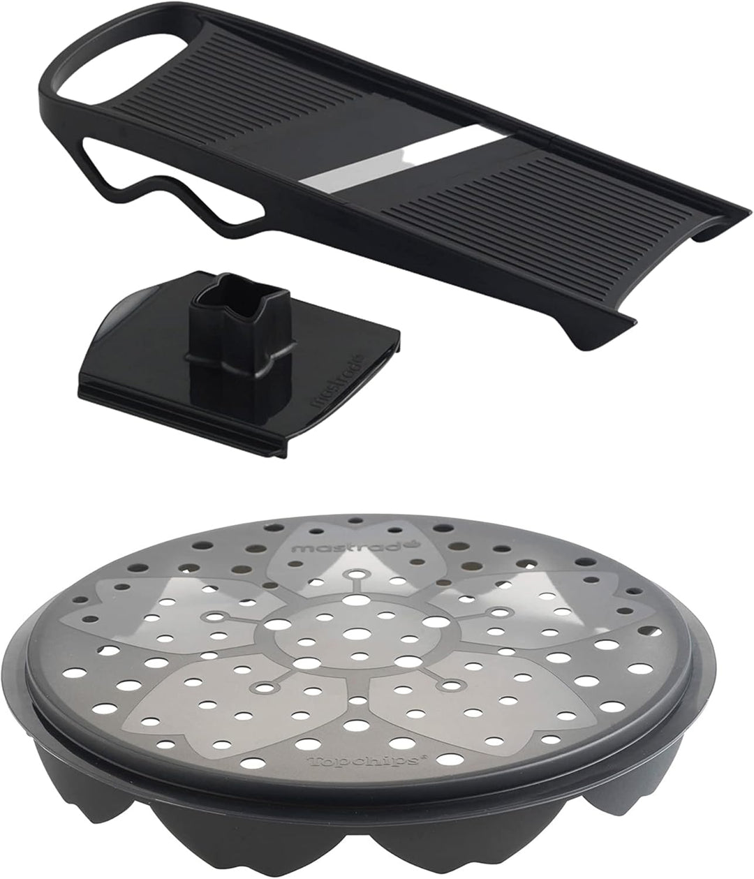 Mastrad Chipsmaker Set - Chipkocher + Mandolinen-Kit - Für leckere und gesunde Chips im Handumdrehen