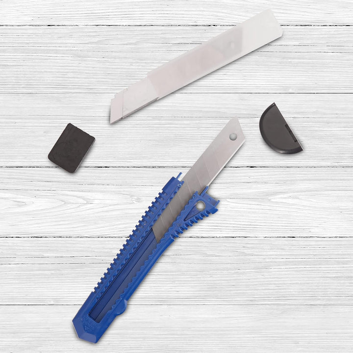 Relaxdays 2400 x Abbrechklingen, 7 Bruchstellen je Klinge, Cutterklingen, extrem scharf, 18 mm, Carb