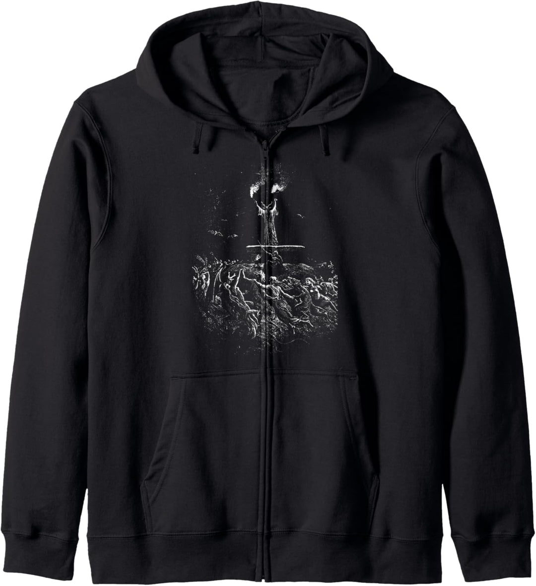 Gustave Dore - Hexen tanzen zum Sabbat Hexentanz Black Metal Kapuzenjacke