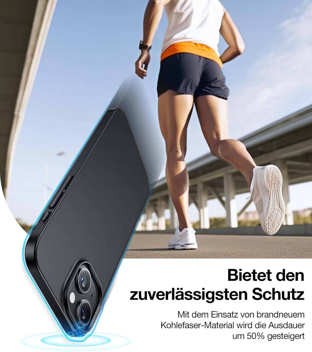 TORRAS Dr. Ultra Dünn 2024 Neu für iPhone 15 Hülle für MagSafe [TOP Magnetkraft] Samtiger Griff & El