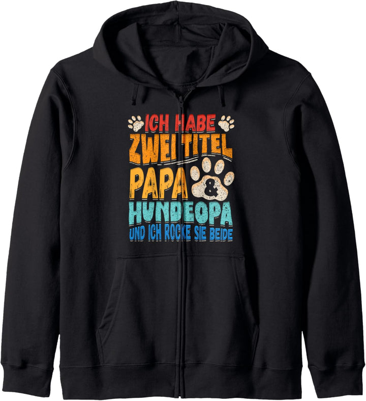 Hunde Opa Enkelhund Hundeopa Kapuzenjacke