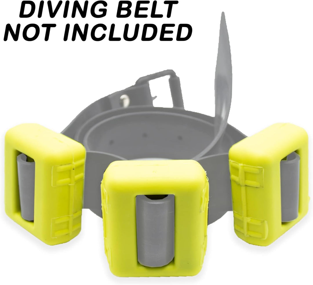 NAMAKA® Blei-Sub-Ballast, bunt, für Tauchgänge von 1 kg, 1 bis 6 Stück in Einer Packung. Grün, 6 Stü