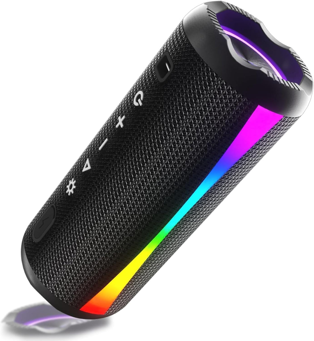 Bluetooth Lautsprecher, Musikbox Bluetooth 5.4 mit RGB Lichter, Bluetooth Box Freisprechfunktion für