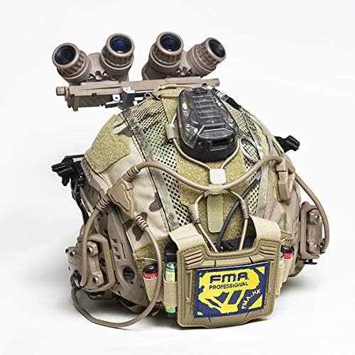 FMA Helmüberzug Balancing Gewicht Tasche Tasche Elastische Batterie Halter für taktische Maritime He