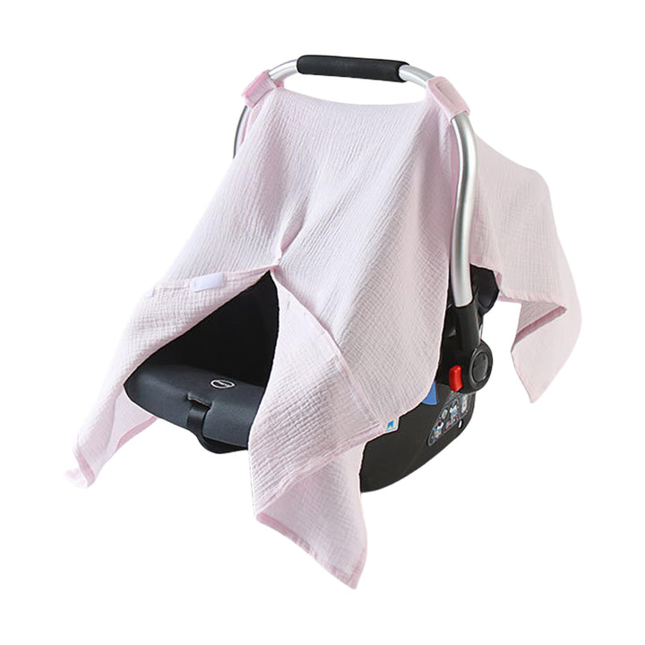 Musselin-Baby-Autositzschutz, leicht, weich, atmungsaktiv, Kinderwagen-Hülle, einfarbig, für Jungen