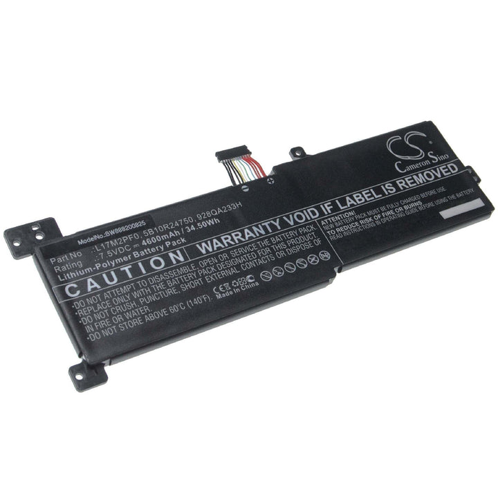 vhbw Akku kompatibel mit Lenovo IdeaPad 330, 330-15ARR, 330G Notebook (4600mAh, 7,5V, Li-Polymer)