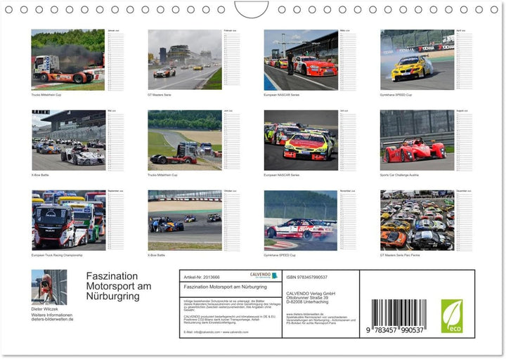 Faszination Motorsport am Nürburgring (Wandkalender 2026 DIN A4 quer), CALVENDO Monatskalender: Acti