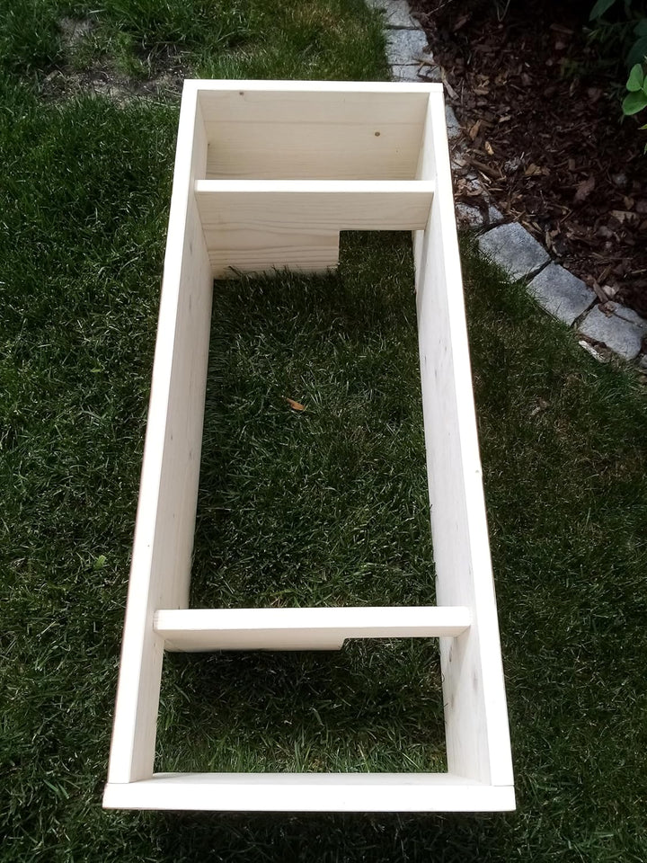 Igelhaus XL Igelschutz geflammt Dachpappe Isolierung Rattenklappen handgemacht Gratis Stroh 84x40x23