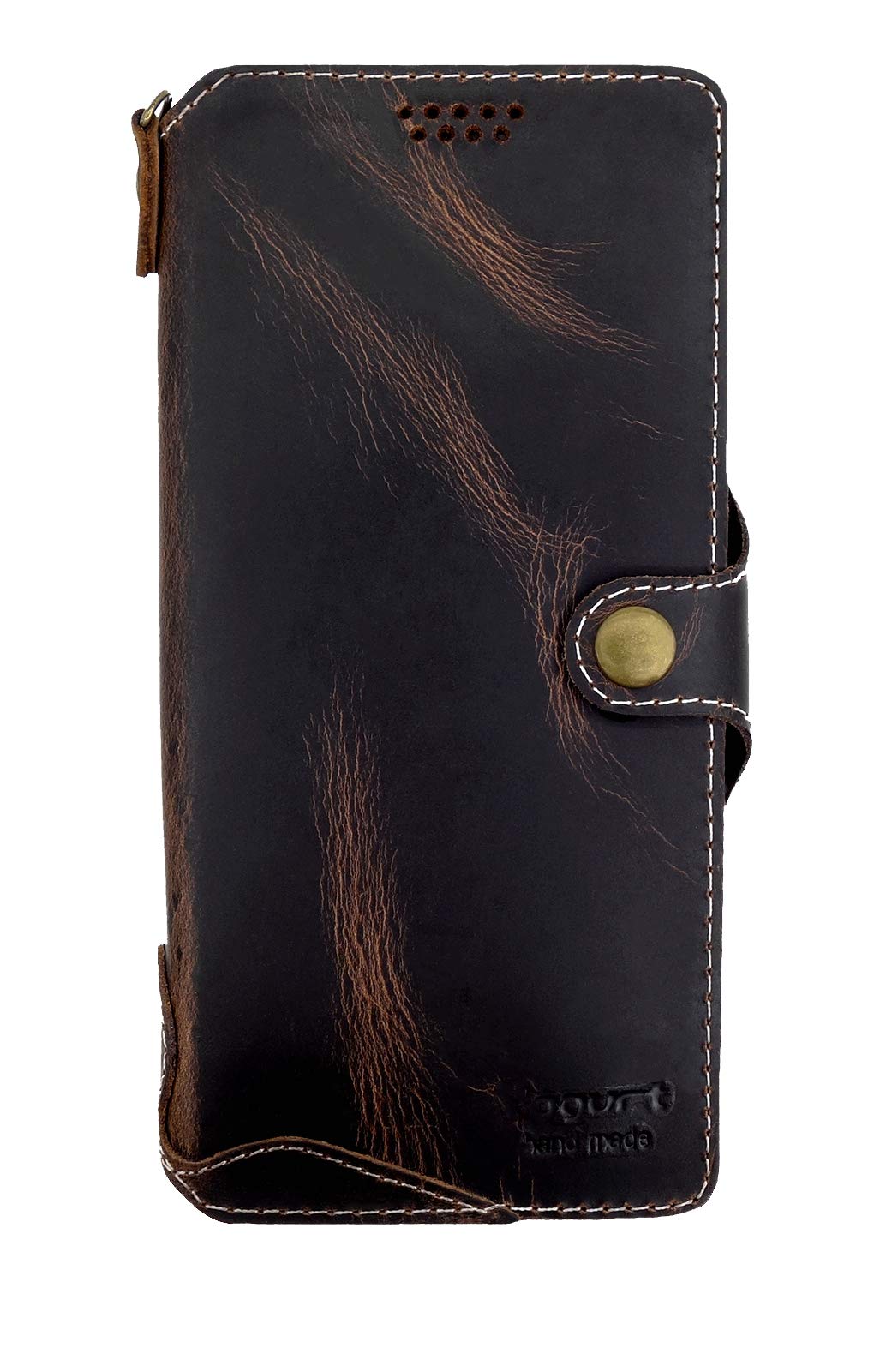 Yogurt Handyhülle für Samsung Galaxy S23 Ultra, Hülle Echtleder Case Ledertasche Lederhülle für Sams