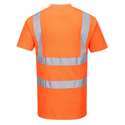 Portwest RT23 Hochsichtbares Bahn-T-Shirt Orange, XS, XS