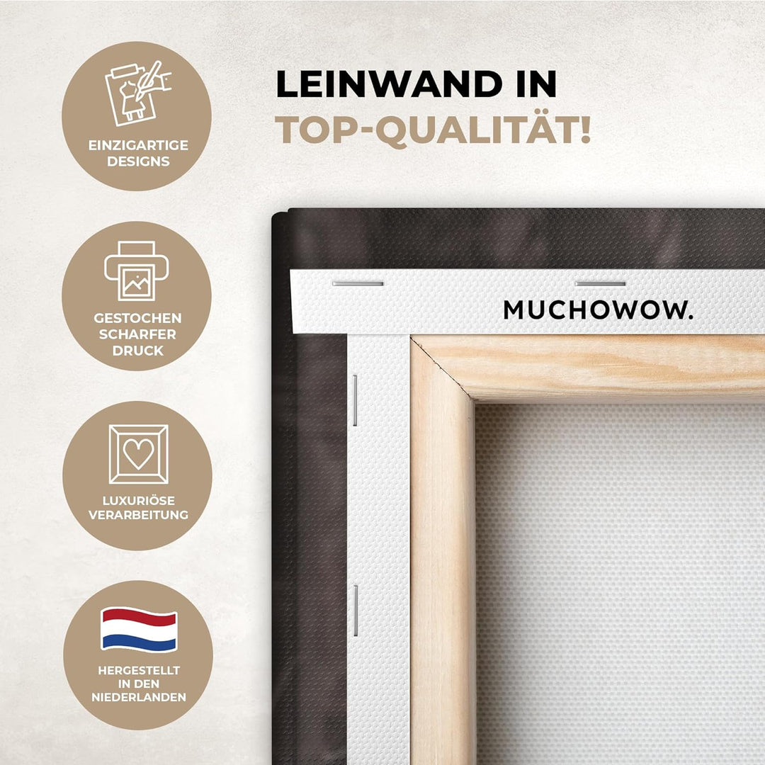 MuchoWow© Leinwände Gross 120x80 cm XXL Wall Decoration Bilder Schlafzimmer Deko Pictures Canvas Pai