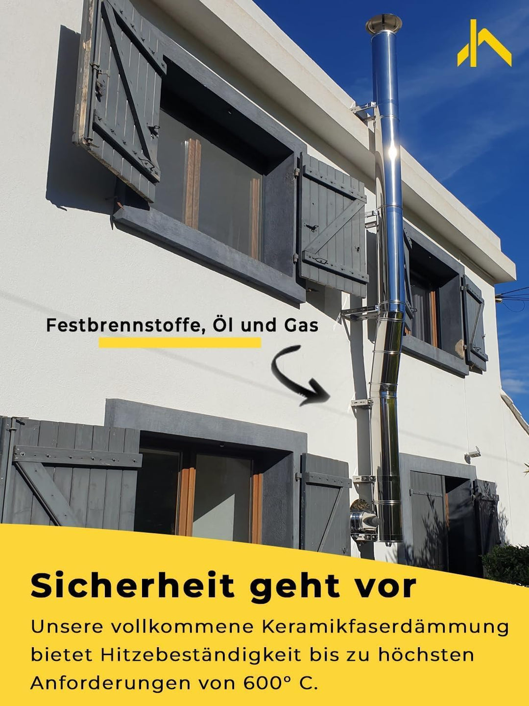 Edelstahl Versatzbogen - TÜV geprüfter Ofenknie Bogen für Schornstein in allen Durchmessern und Wink