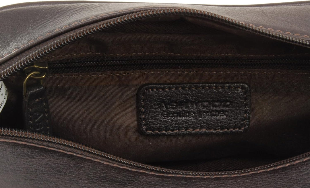 ASHWOOD - Leder - Wäschetasche/Rasierentasche Chelsea - Braun, Braun