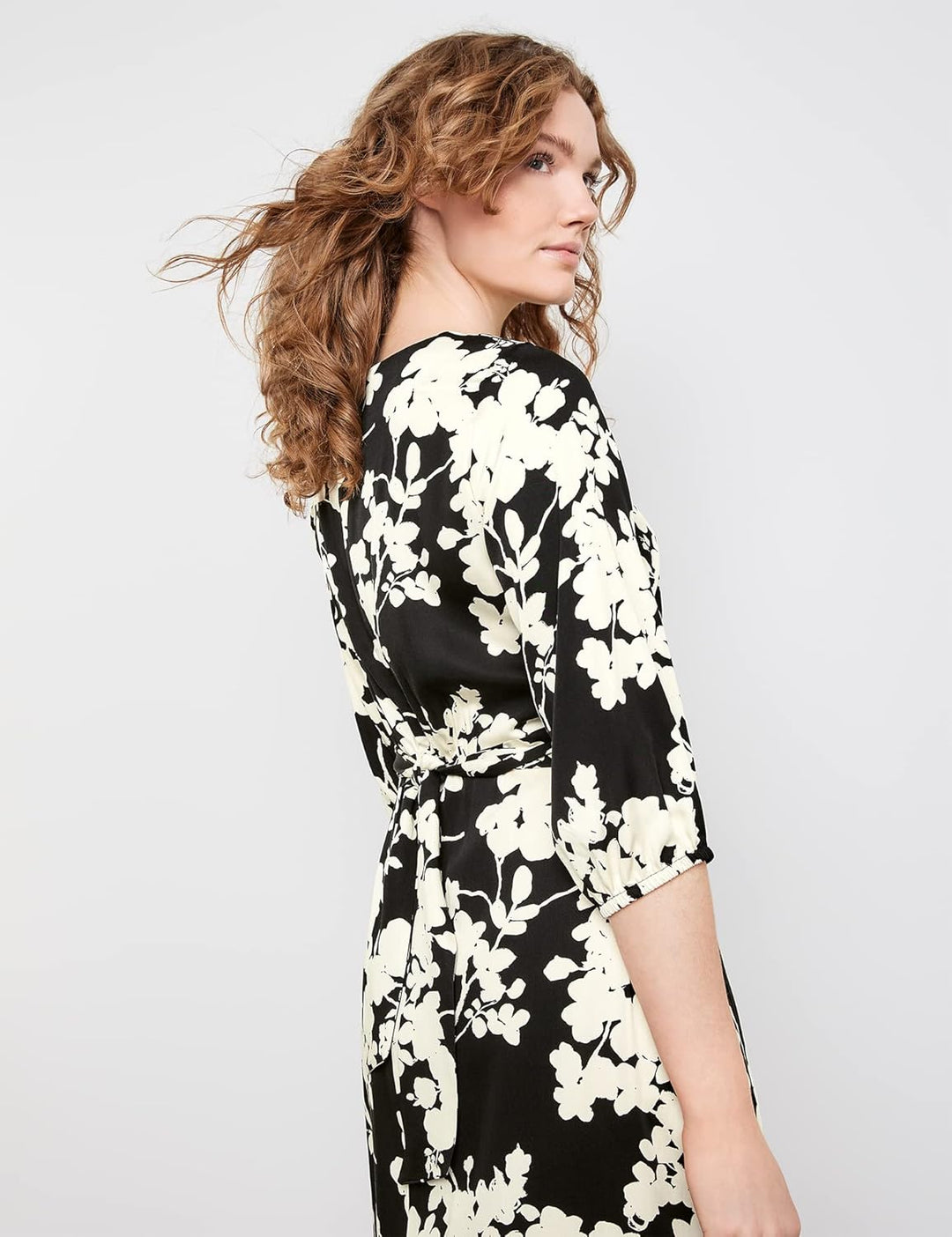 Taifun Damen Kleid 34 Schwarz Gemustert, 34 Schwarz Gemustert
