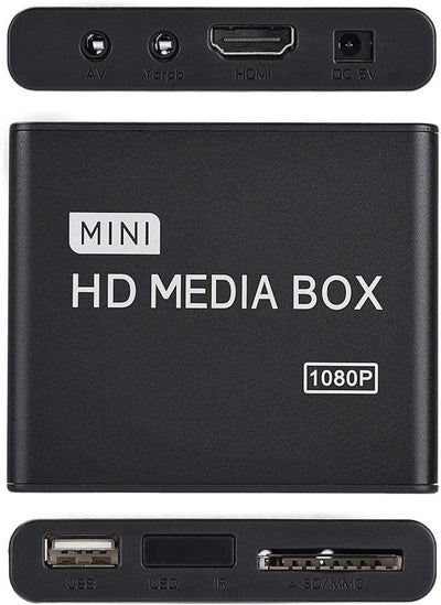 1080P Full HD Box Media Player, 100 Mbit/S Media Player Box, Unterstützung für USB MMC RMVB MP3 AVI