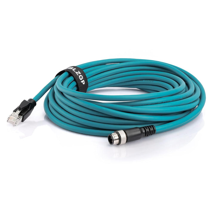 Cat5e Ethernet-Kabel, wasserdicht, M12, 4 Positionen, D-kodierter Stecker auf RJ45, industrielle Fel