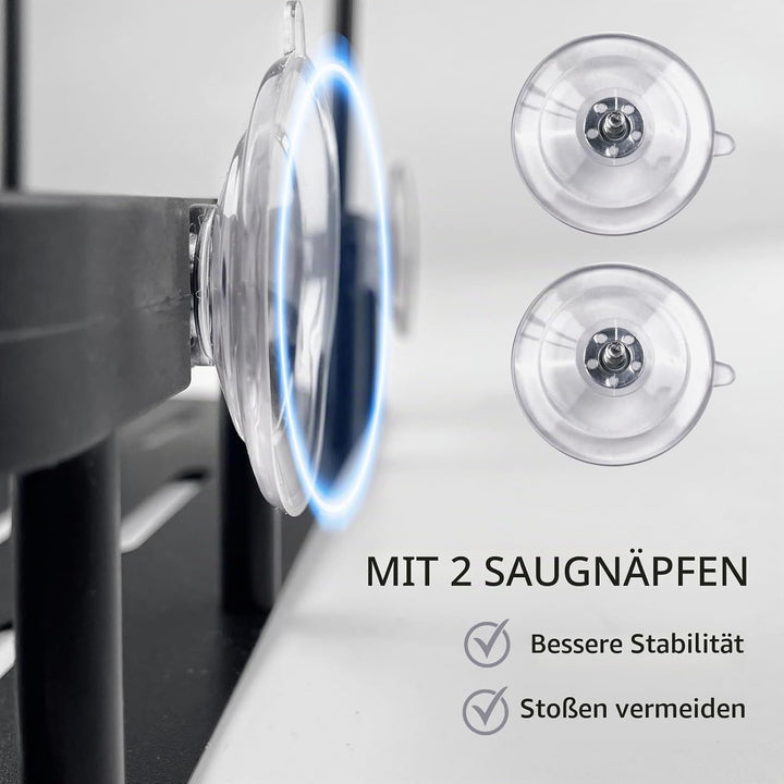Duschablage ohne Bohren, Duschregal Badezimmer Organizer, Shampoo Halterung für Dusche, Wasserdicht